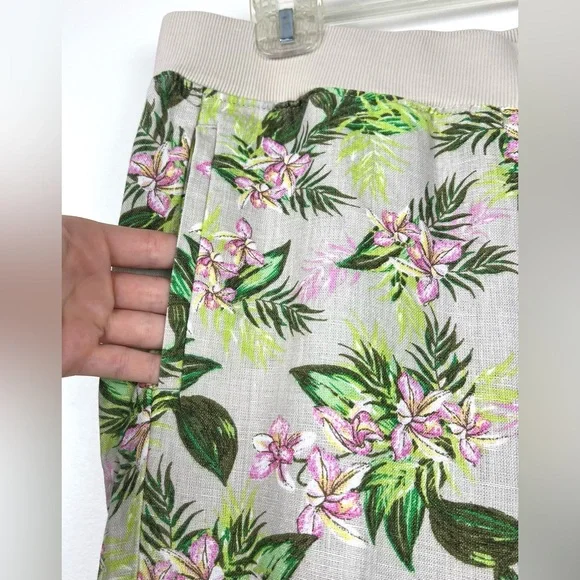 J. Jill Love Linen Orchid Cropped Pants - Picture 6 of 15